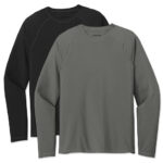 Sport-Tek Long Sleeve Rash Guard Shirt blank apparel front view