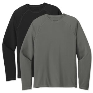 Sport-Tek Long Sleeve Rash Guard Shirt blank apparel front view