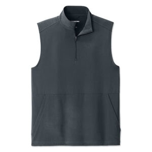 Sport-Tek Repeat Lightweight Quarter Zip Vest blank apparel front view
