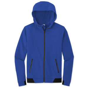 Sport-Tek Strive Zip Hoodie blank apparel front view