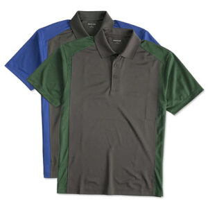 Sport-Tek Colorblock Performance Polo blank apparel front view