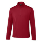 Sport-Tek Sport-Wick Micro Pique Quarter Zip Performance Shirt blank apparel front view