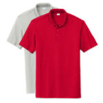 Sport-Tek Re-Compete Recycled Performance Polo blank apparel front view