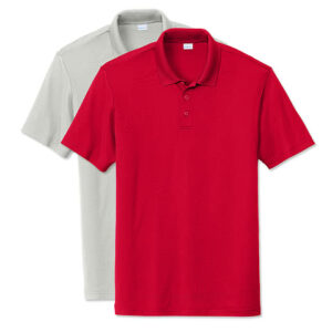 Sport-Tek Re-Compete Recycled Performance Polo blank apparel front view