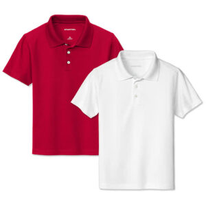 Sport-Tek Youth UPF 50 Performance Micropique Polo blank apparel front view