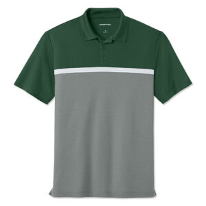 Sport-Tek Colorblock UPF 50 Micro Pique Performance Polo blank apparel front view