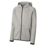 Sport-Tek Phenom Midweight Zip Hoodie blank apparel front view