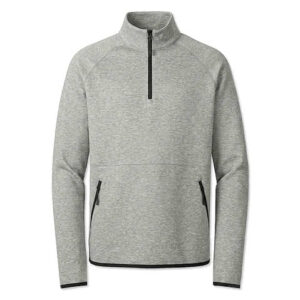 Sport-Tek Phenom Midweight Quarter Zip Sweatshirt blank apparel front view