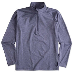 Sport-Tek Performance Quarter Zip Pullover blank apparel front view