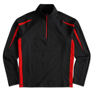 Sport-Tek Contrast Performance Half Zip Pullover blank apparel front view