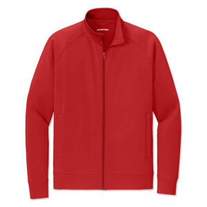 Sport-Tek Sport-Wick Cadet Stretch Full Zip Sweatshirt blank apparel front view