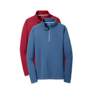 Sport-Tek Sport-Wick Quarter Zip Performance Pullover blank apparel front view