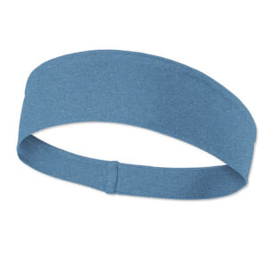 Sport-Tek Heather Contender Headband blank apparel front view