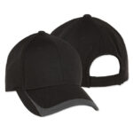 Sport-Tek Pique Contrast Performance Hat blank apparel front view