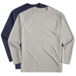 Sport-Tek Long Sleeve Raglan Performance Shirt blank apparel front view