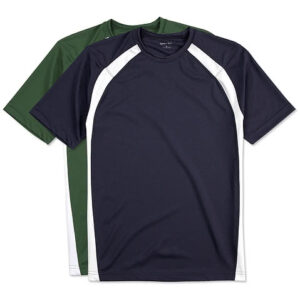 Sport-Tek Colorblock Performance Shirt blank apparel front view