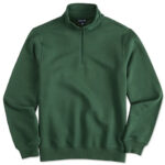 Sport-Tek Tall Premium Quarter Zip Sweatshirt blank apparel front view