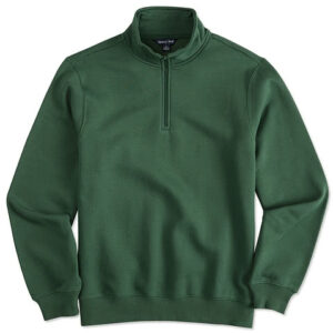 Sport-Tek Tall Premium Quarter Zip Sweatshirt blank apparel front view