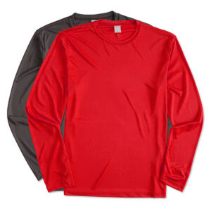 Sport-Tek Tall Competitor Long Sleeve Performance Shirt blank apparel front view