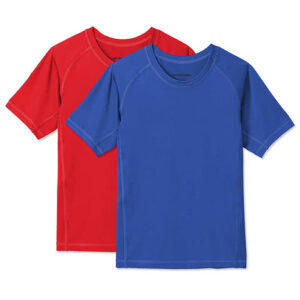 Sport-Tek Youth Rash Guard Shirt blank apparel front view