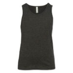 Bella + Canvas Heather Jersey Blend Tank blank apparel front view