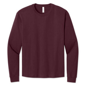 Bella + Canvas Heavyweight Boxy Long Sleeve T-shirt blank apparel front view