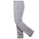Bella + Canvas Sponge Fleece Open Bottom Sweatpants blank apparel front view