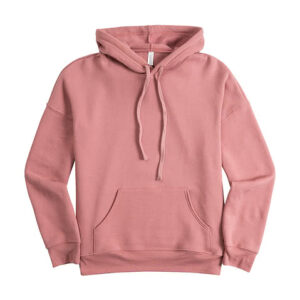 Bella + Canvas Ultra Soft Drop Shoulder Pullover Hoodie blank apparel front view