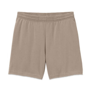 Bella + Canvas Women's Cutoff Pocket Sweatshorts blank apparel front view
