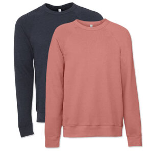 Bella + Canvas Ultra Soft Crewneck Sweatshirt blank apparel front view