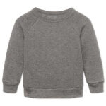 Bella + Canvas Toddler Sponge Fleece Crewneck Sweatshirt blank apparel front view