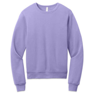 Bella + Canvas Sponge Fleece Crewneck Sweatshirt blank apparel front view