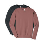 Bella + Canvas Ultra Soft Drop Shoulder Crewneck Sweatshirt blank apparel front view