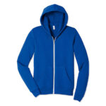 Bella + Canvas Heavyweight Full Zip Hoodie blank apparel front view