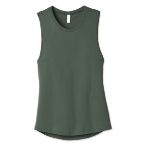 Bella + Canvas Women's Jersey Muscle Tank blank apparel front view