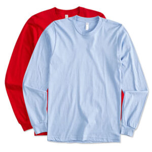 American Apparel Long Sleeve T-shirt blank apparel front view