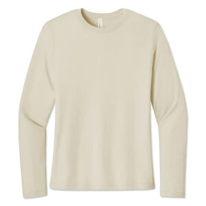Bella + Canvas Women's Jersey Long Sleeve T-shirt blank apparel front view
