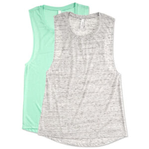Bella + Canvas Women's Flowy Muscle Tank blank apparel front view