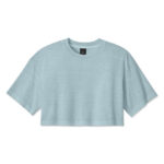 Bella + Canvas Women's Heavyweight Garment-Dyed Cropped T-shirt blank apparel front view