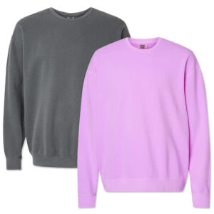 Comfort Colors Lightweight Crewneck Sweatshirt blank apparel front view
