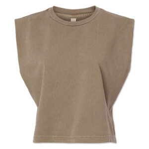 American Apparel Women's Garment Dyed Boxy Muscle Tank blank apparel front view