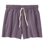 Comfort Colors Women's Lightweight Fleece Shorts blank apparel front view