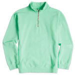 Comfort Colors Quarter Zip Sweatshirt blank apparel front view
